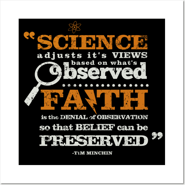 Science VS Faith Wall Art by TomTrager